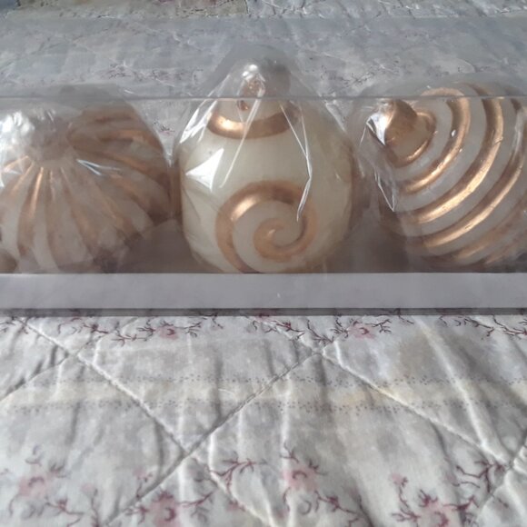 NWT Vintage 90s tag Ornament Candles Set/3 - Picture 2 of 7